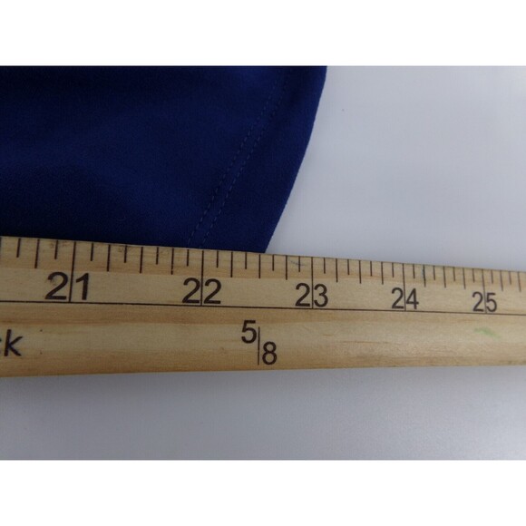 Ninexis Women's Blue Elastic Waist Banded Crop Flare Pants High waist Size SM - Picture 11 of 11